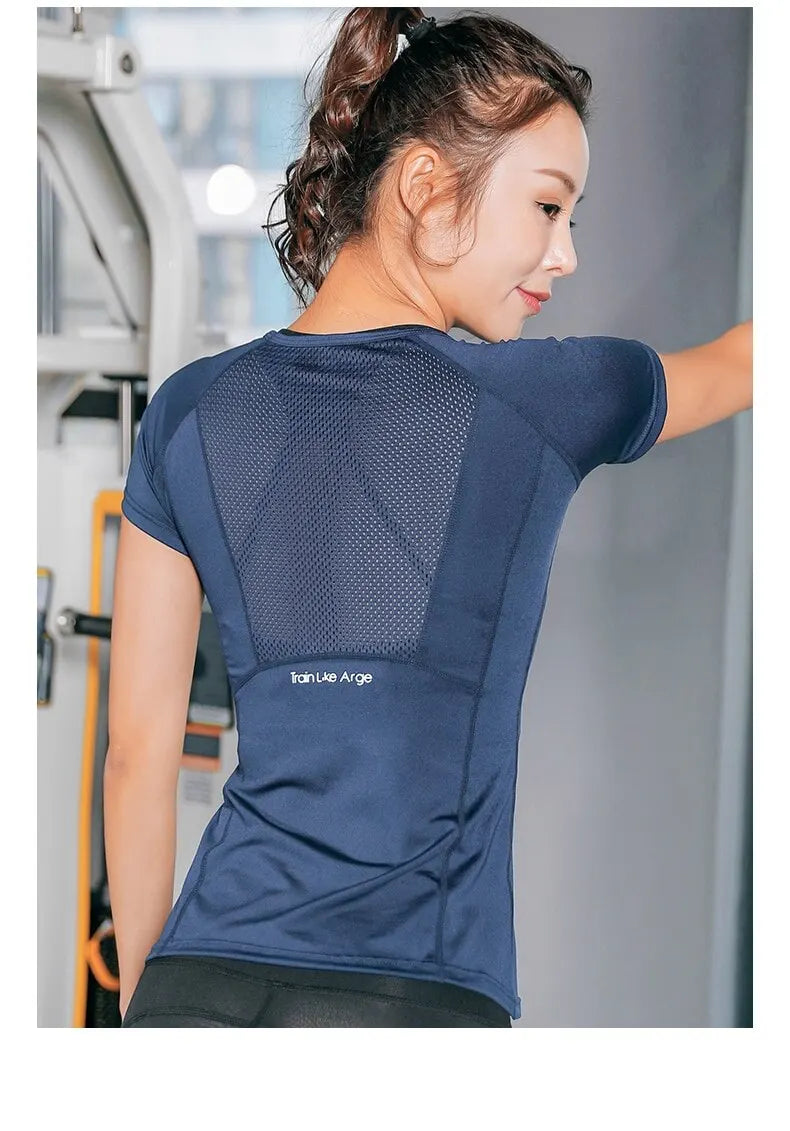 Women's Sports Wear For Fitness Running Jogging Seamless Long Sleeve Gym Woman Sport Shirt Yoga Top Female Workout Tops T-shirt