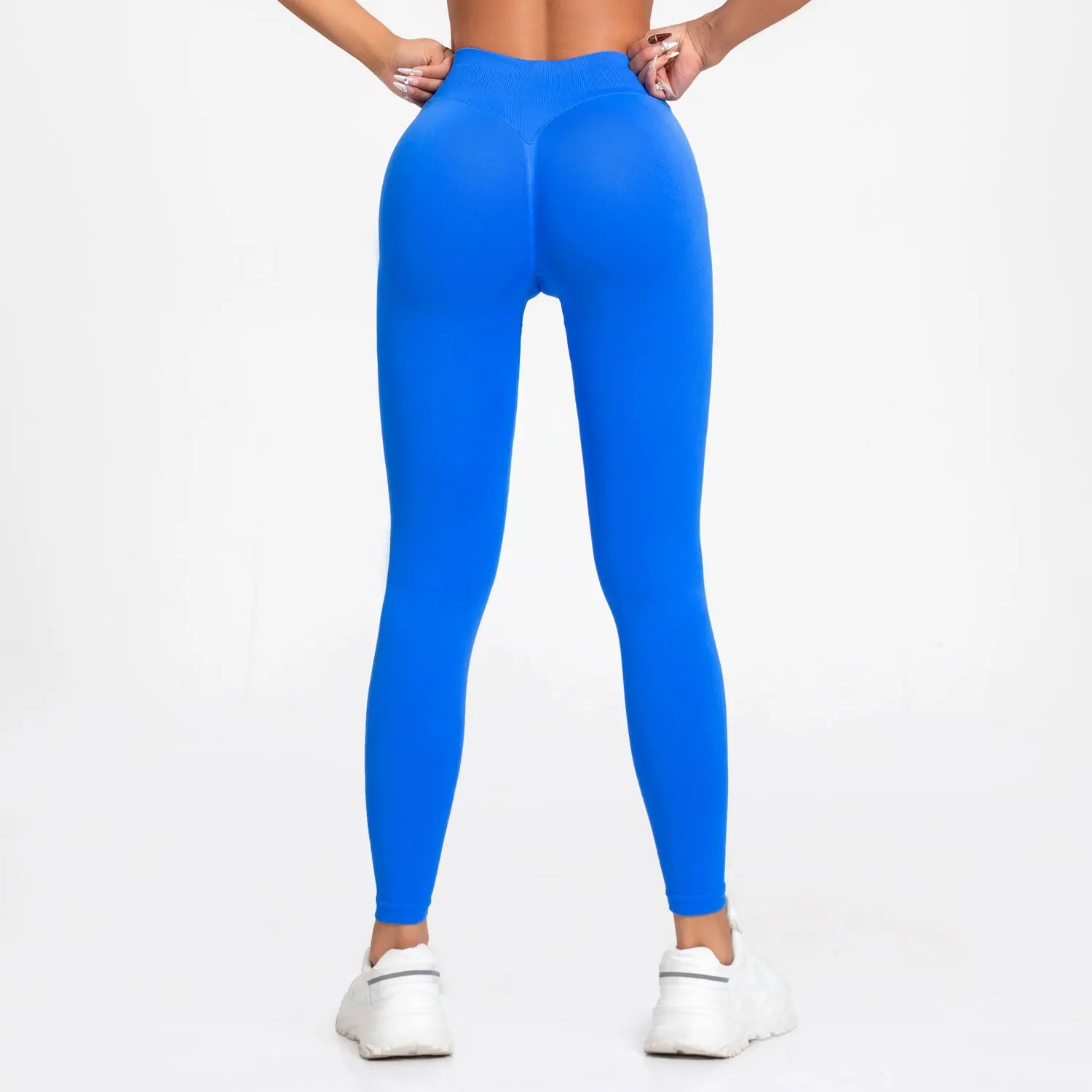 NCLAGEN Impact Leggings Women Seamless Sports Yoga Pants Low Ribbed Band Gym clothes Fitness Workout wear Scrunch Bum Tights