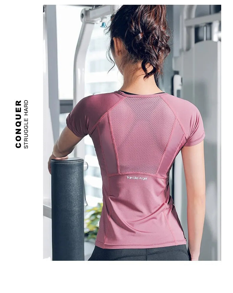 Women's Sports Wear For Fitness Running Jogging Seamless Long Sleeve Gym Woman Sport Shirt Yoga Top Female Workout Tops T-shirt
