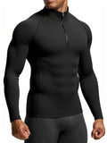 2025 New Men Sportswear Fitness Top Gym Shirts Quick-drying Breathable Slim Long-sleeved T-shirt Running Training Clothes Autumn
